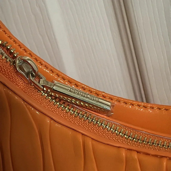 Jason Wu NWT Vegan Leather Shoulder Bag Persimon Orange Purse - Picture 6 of 8
